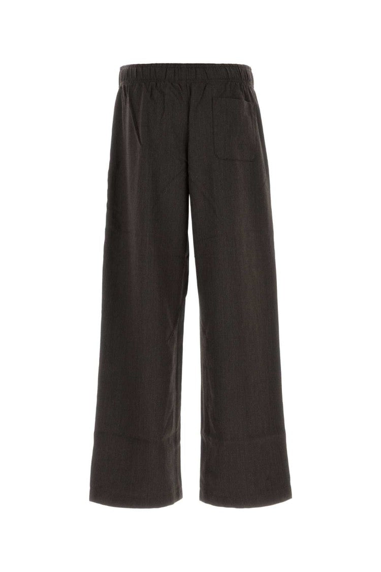 Our Legacy Dark Brown Wool Leisure Wide-Leg Pant