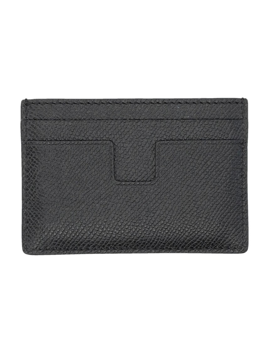 Tom Ford Textured Black Leather Card Holder