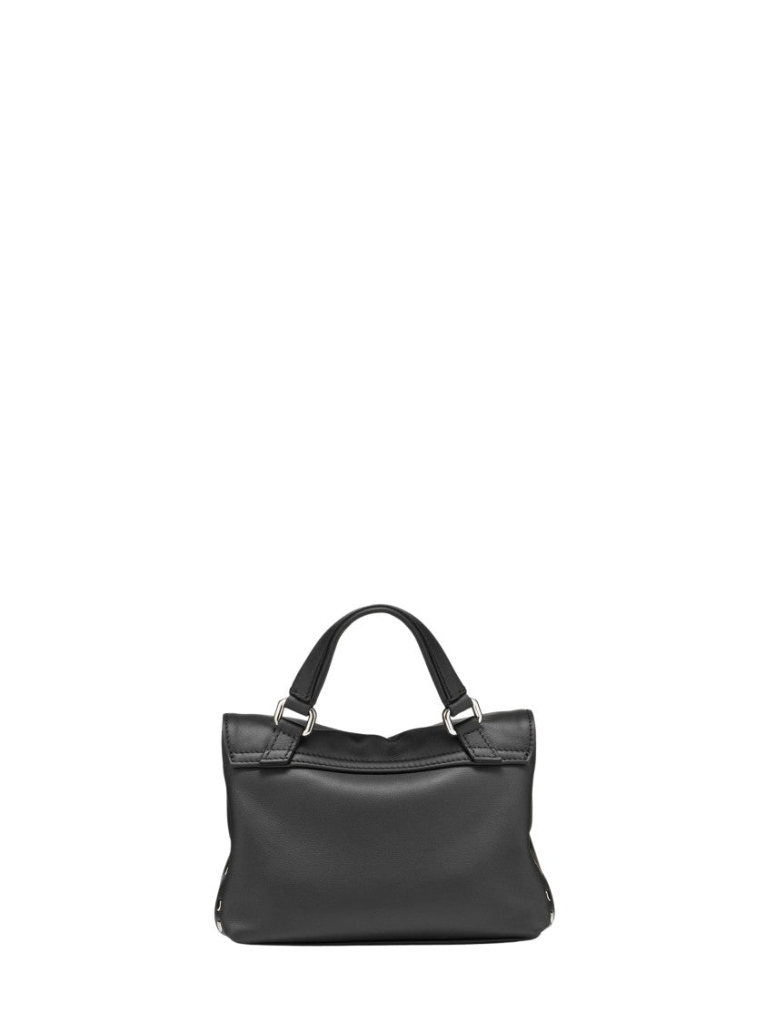 Zanellato Black Silver-Tone Hardware Shoulder Bag