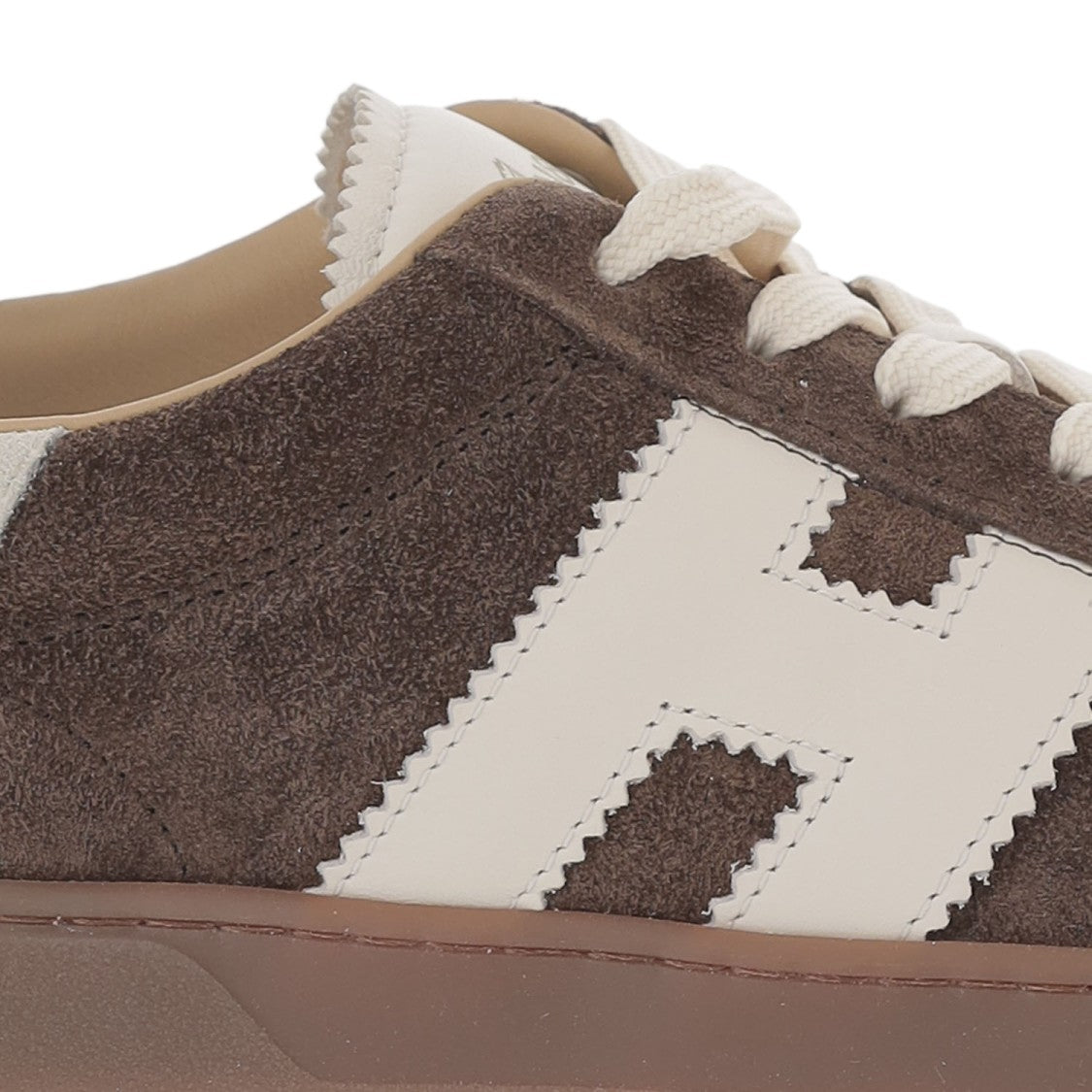 Hogan Low-Top Suede Sneakers With Leather Accents And Contrast Details