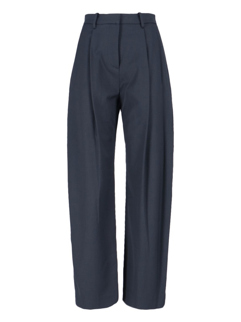 Ivir Virgin Wool-Blend Pants – Blue
