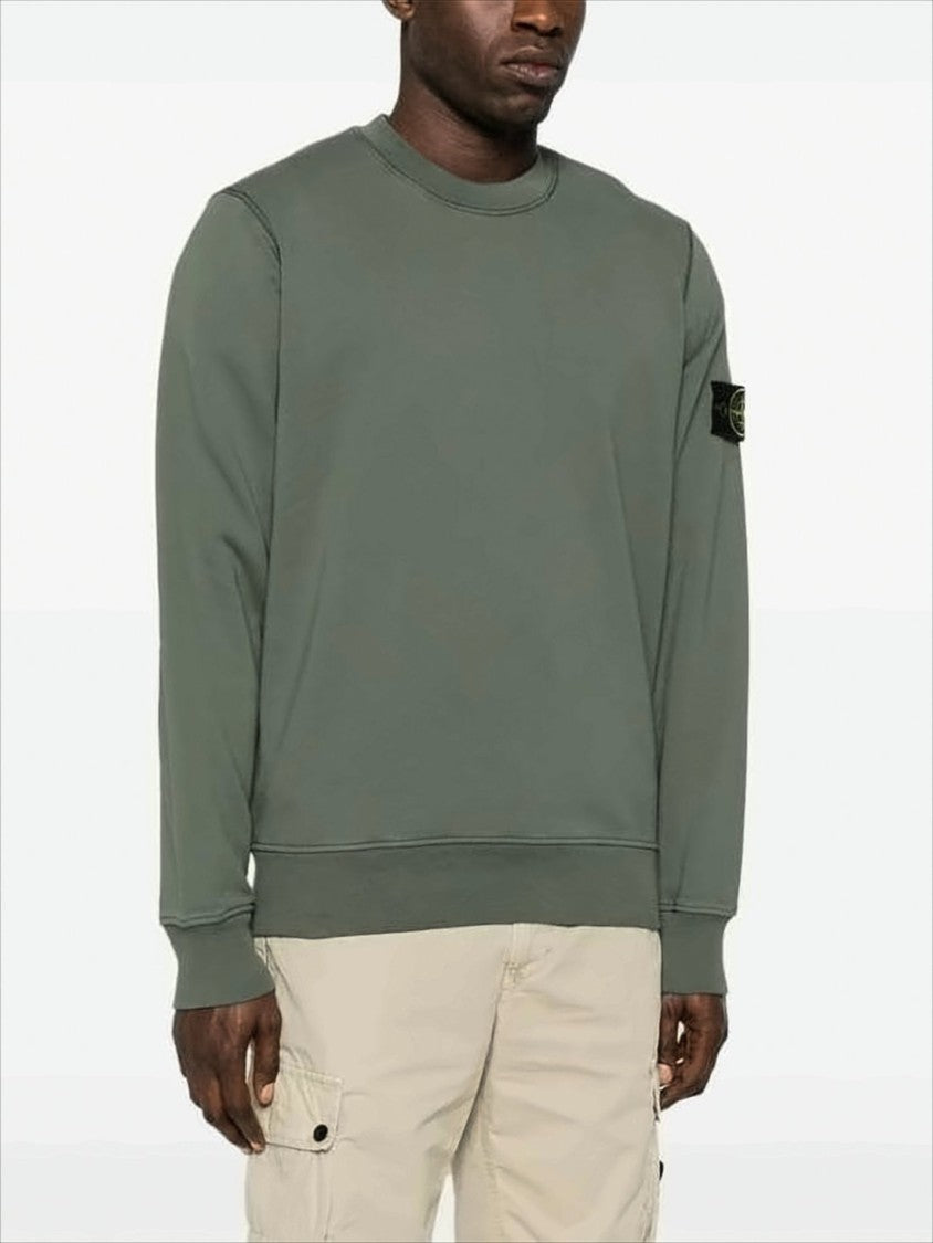 Stone Island Muted Green Long-Sleeve Sweatshirt