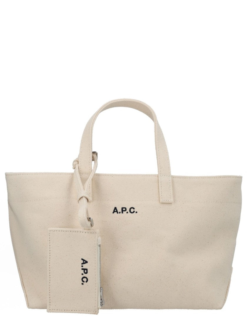 A.P.C. Le Drummer Unbleached Cotton Tote Bag