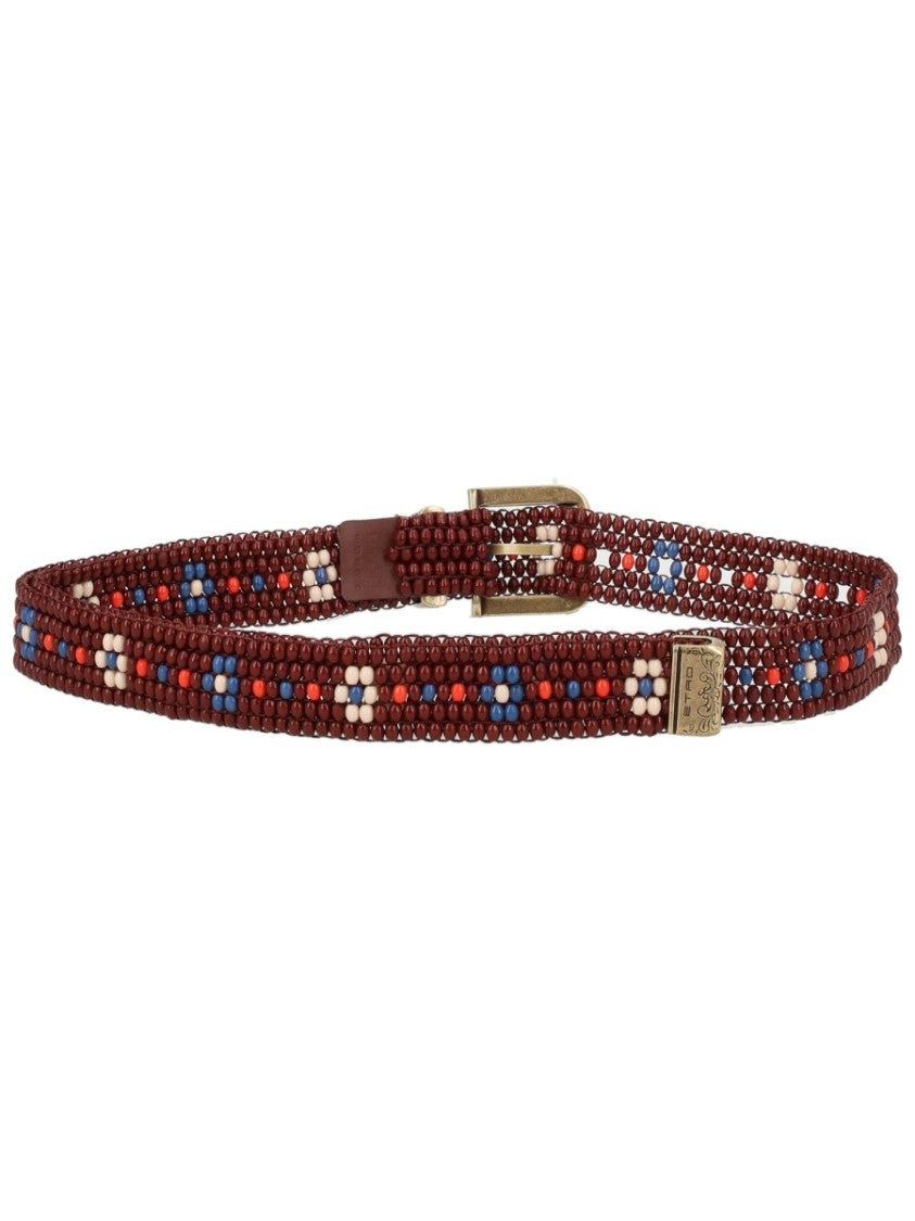 Etro Beaded Narrow Belt