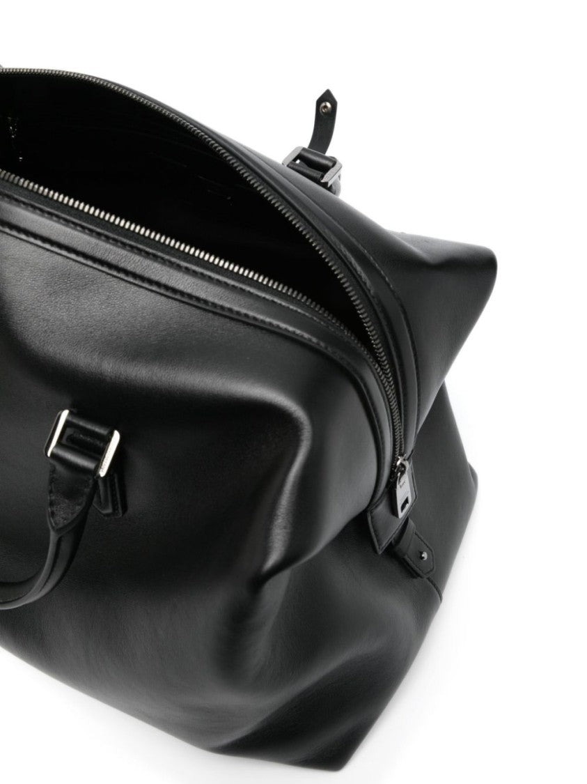 Dolce & Gabbana Smooth Leather Black Bag With Polished Hardware