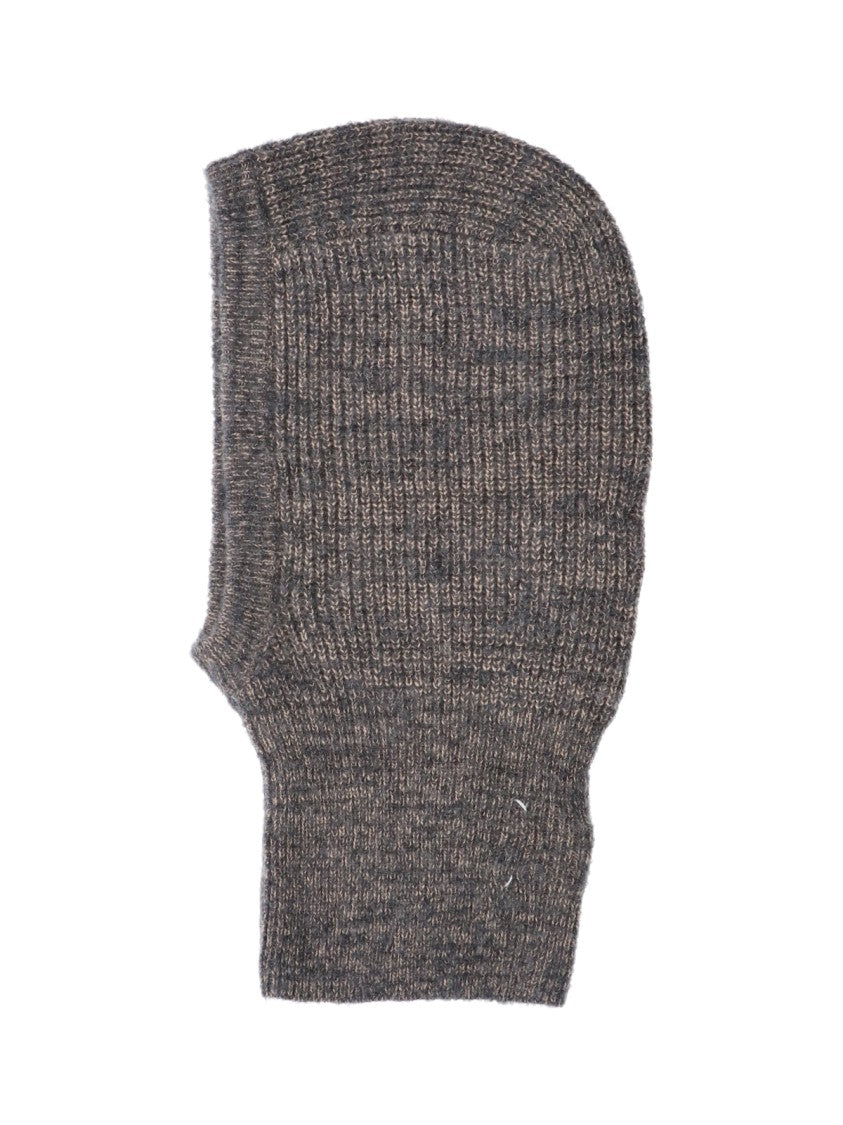 Maison Margiela Grey Wool-Blend Four Stitches Balaclava