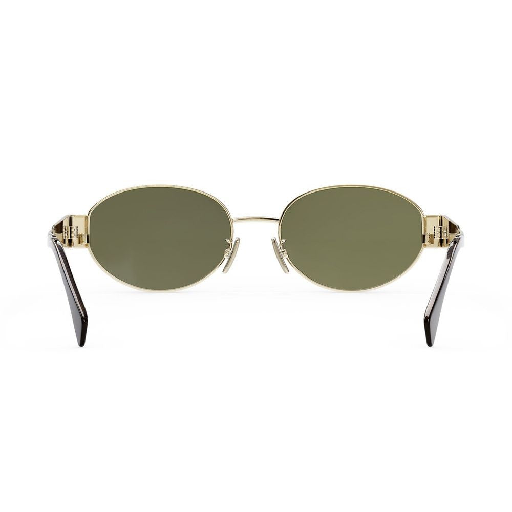 Celine Metal Triomphe Oval Sunglasses