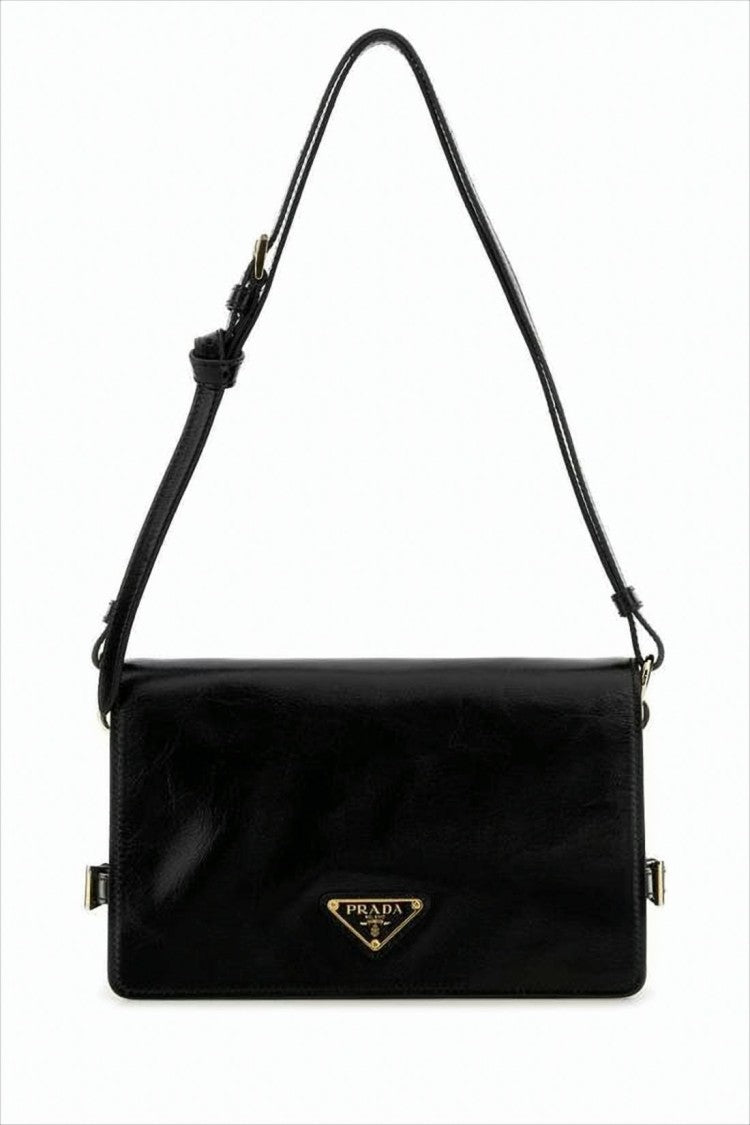 Prada Rectangular Calf Leather Shoulder Bag