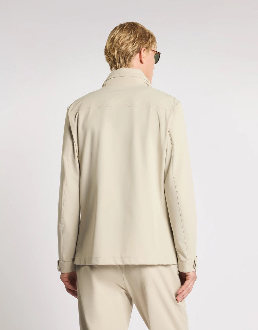 Fay Medium Tan Field Stretch Utility Jacket
