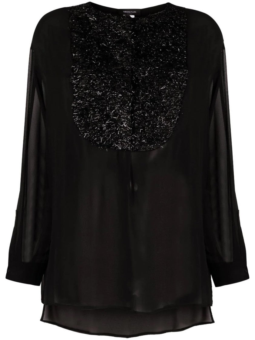 Fabiana Filippi Black Silk Shirts