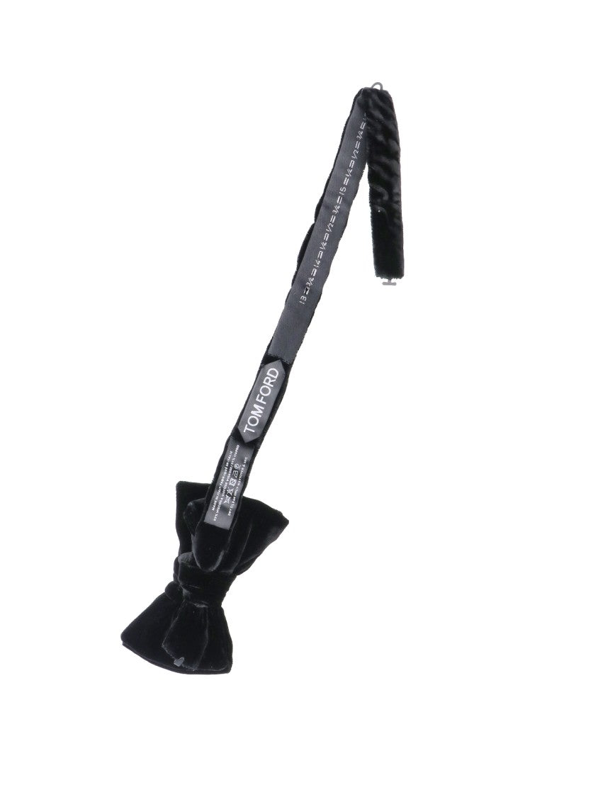 Tom Ford Black Velvet Rear Closure Bow Tie