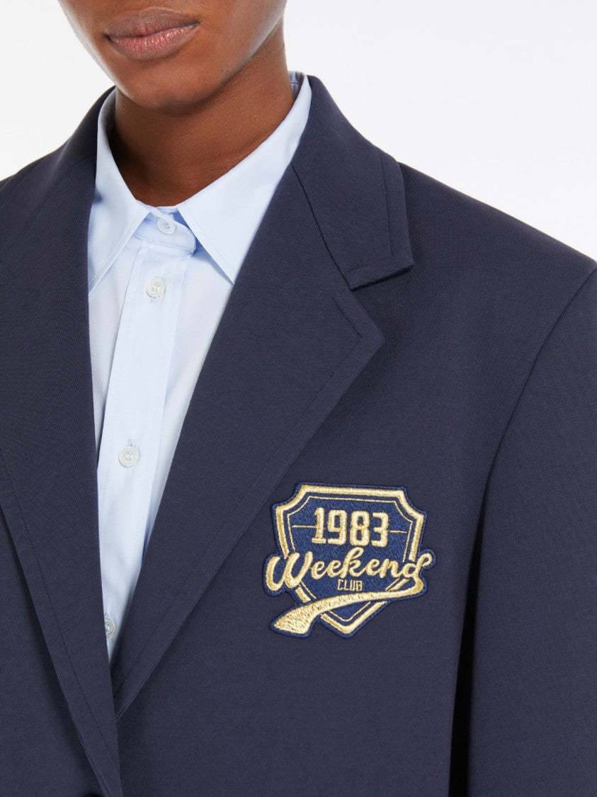 Max Mara Single-Breasted Blazer With Oversized Shoulders