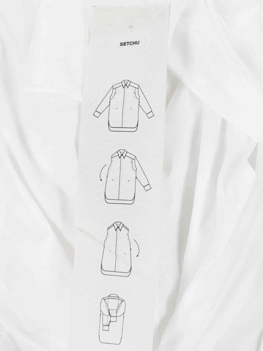 Setchu Geisha' Convertible Shirt – White