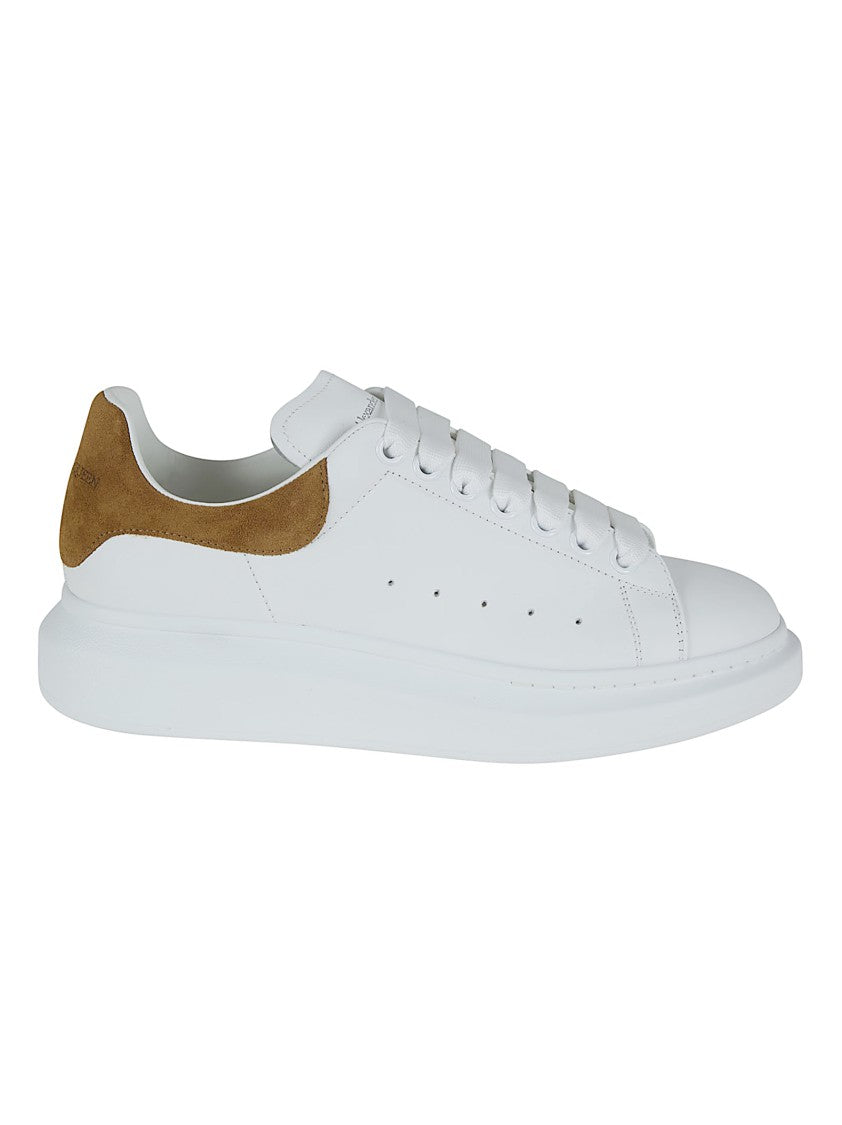 Alexander Mcqueen Oversized Leather Sneakers With Chunky Sole And Iconic Detailing