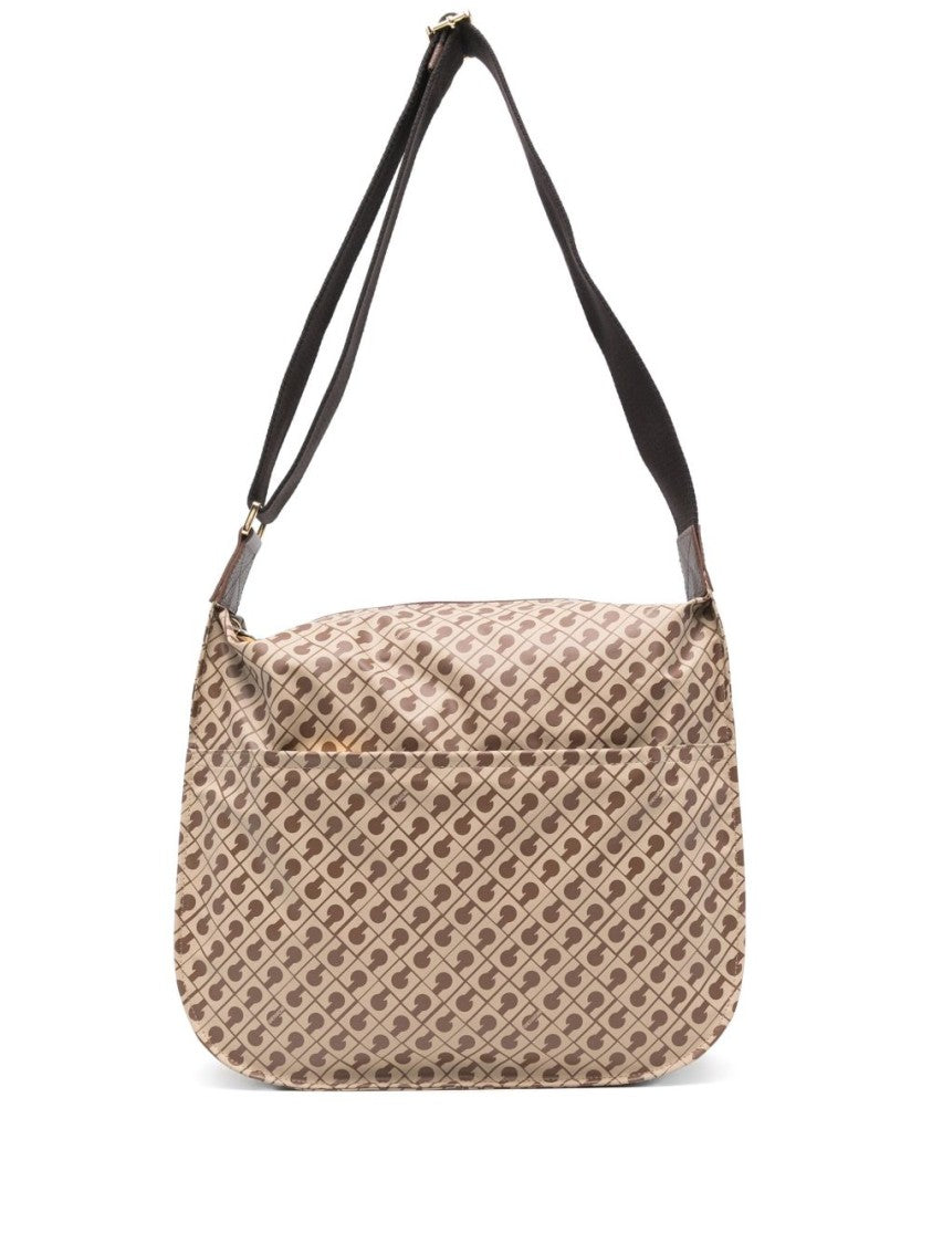 Gherardini Geometric Pattern Shoulder Bag With Adjustable Strap
