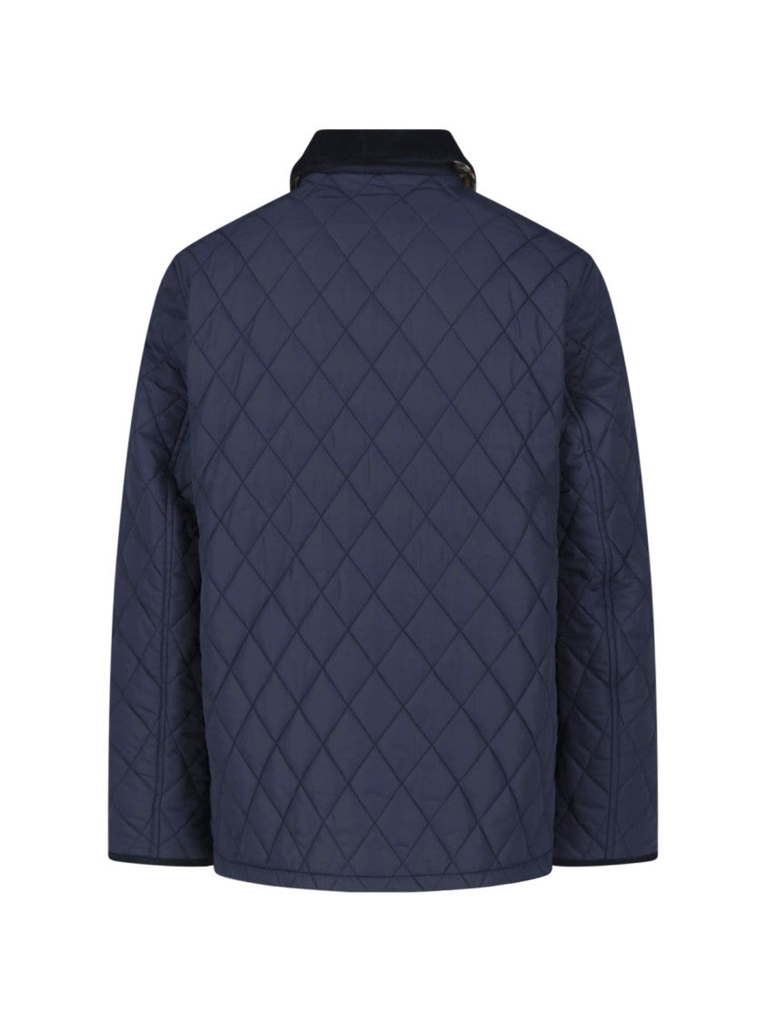 Burberry Blue Haddington Quilted Jacket