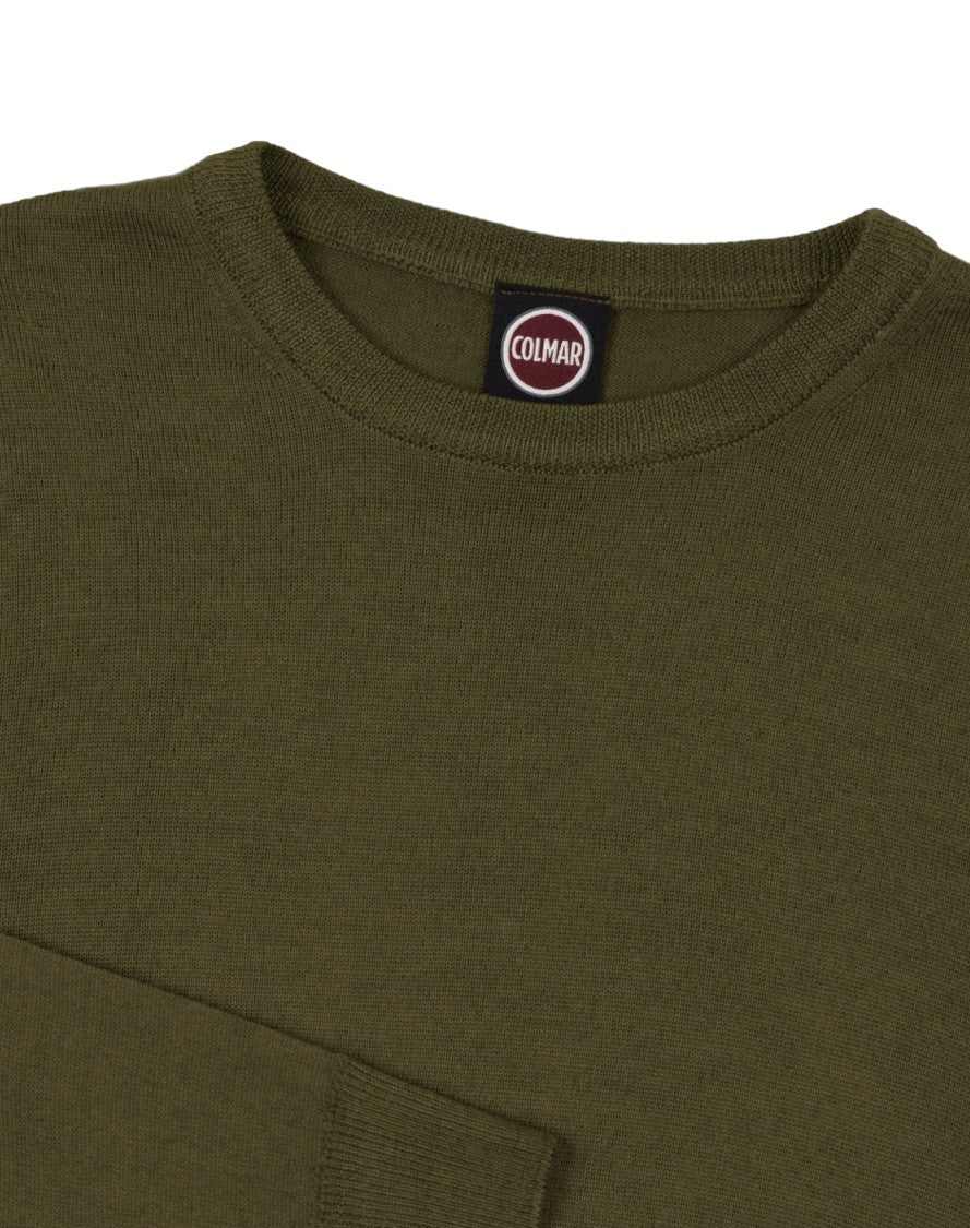 Colmar Originals Green Wool Crew Neck Sweater