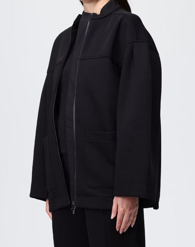 Max Mara High Neck Black Sweatshirt