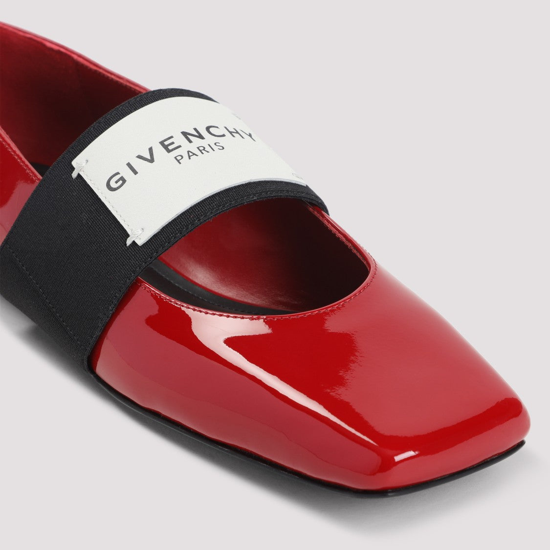 Givenchy Red Calf Leather Ballerinas