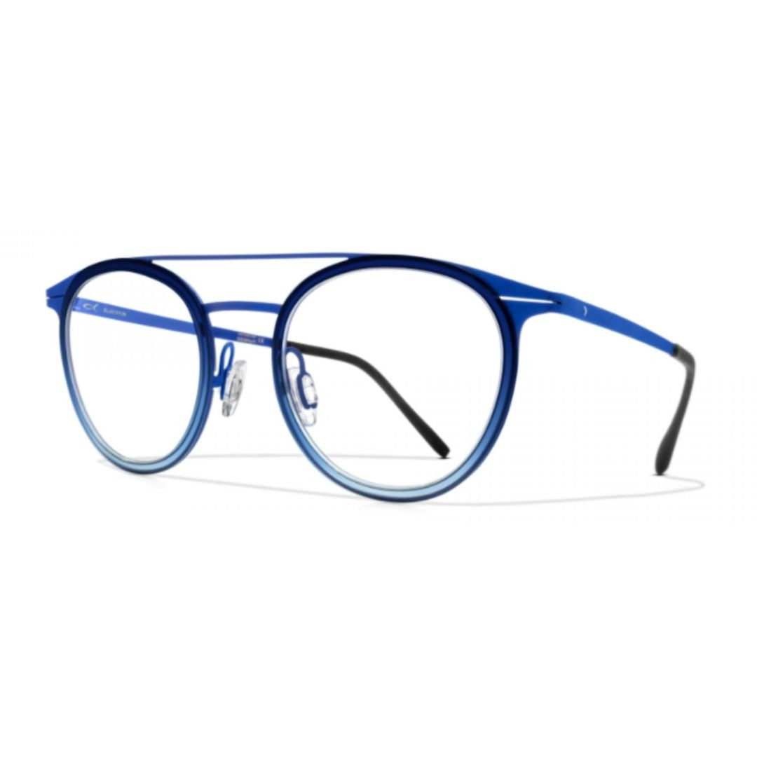 Blackfin Bf974 Clear Lake Round Frame Eyeglasses With Double Bridge In Gradient Blue