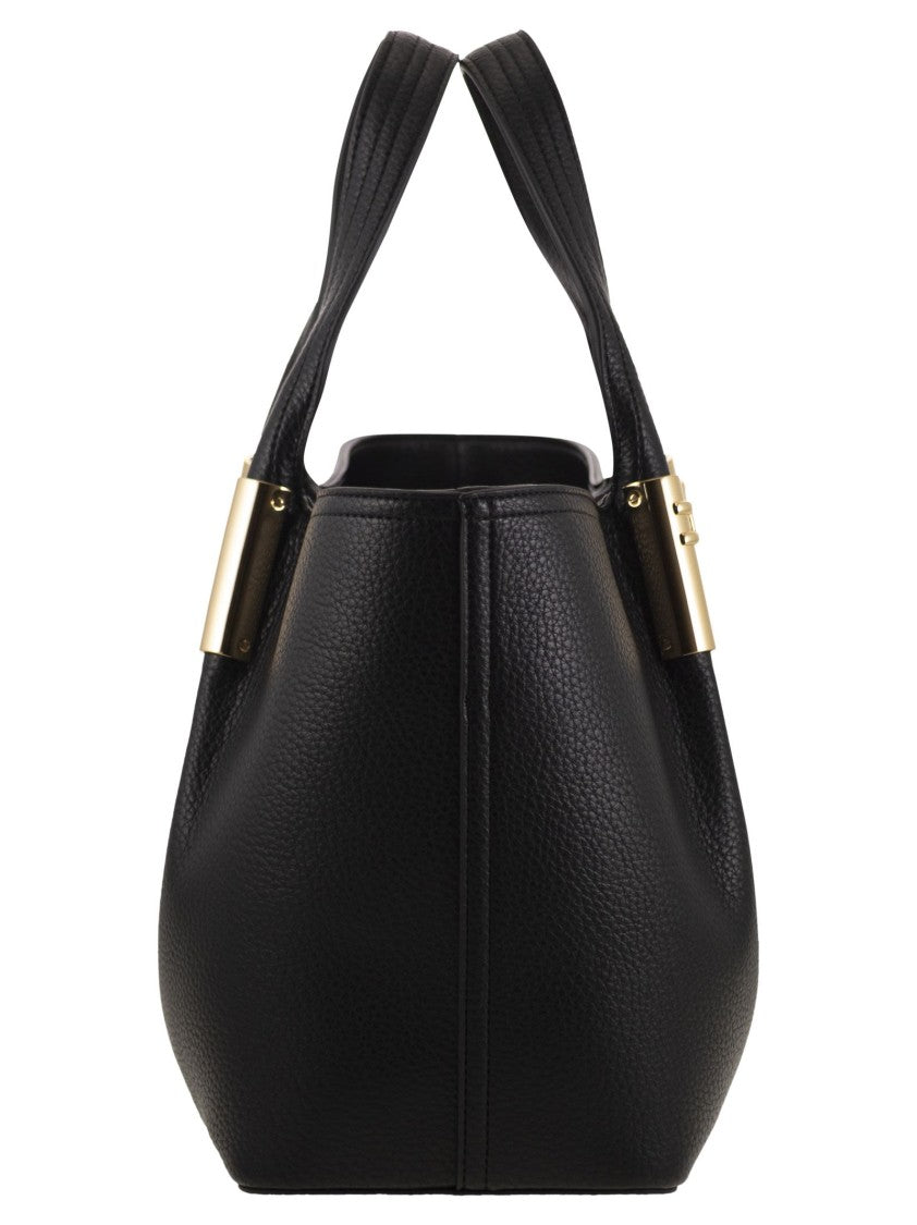 Elisabetta Franchi Medium Tote Bag With Logo Details