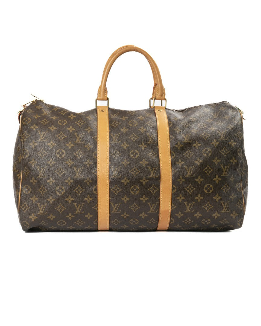 Louis Vuitton Brown Keepall 45 Monogram Canvas Duffel Bag