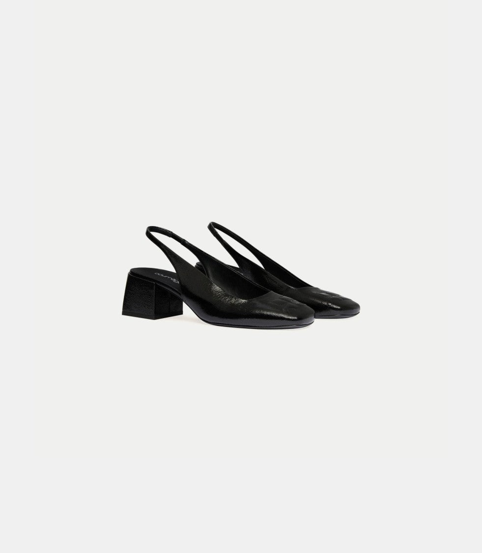 Courrèges Talons Slingbacks Heritage En Vinyle