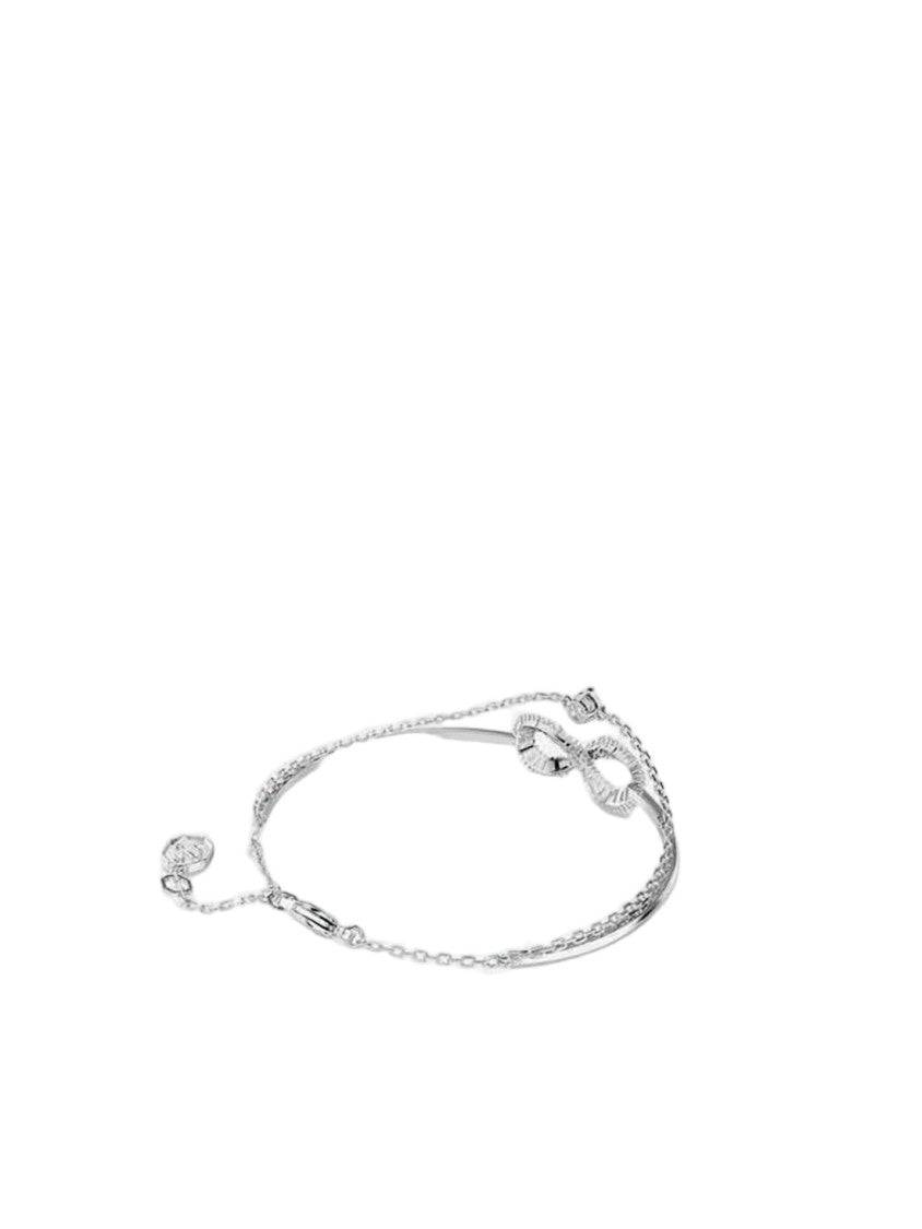 Swarovski Silver Infinity Bracelet With Sparkling Crystals