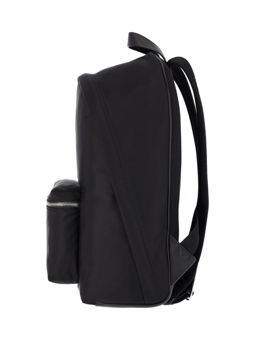 Burberry Black Fabric Logo Backpack