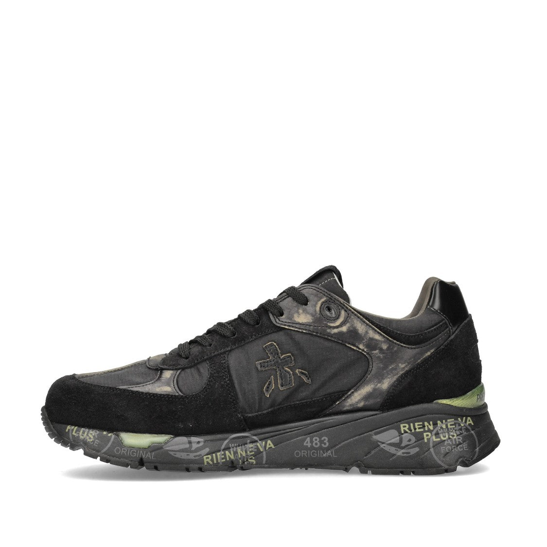 Premiata Mase Sneakers In Black Suede