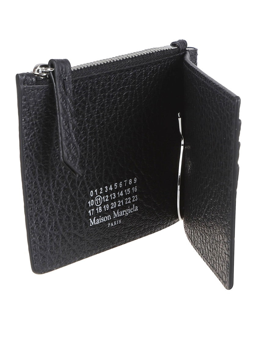 Maison Margiela Textured Black Calf Leather Wallet