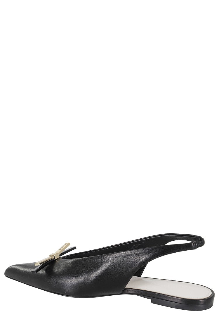 Lanvin Bow Flat Slingback