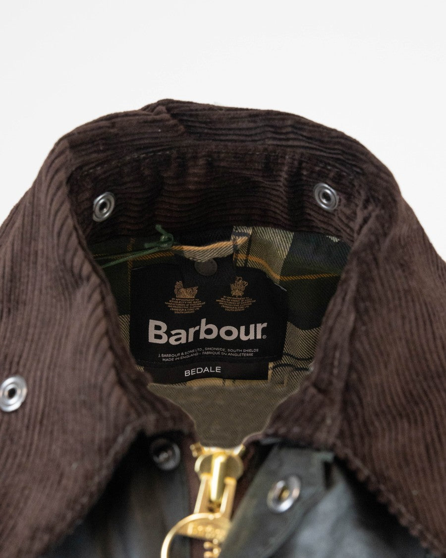 Barbour Waxed Cotton Casual Jacket With Corduroy Details