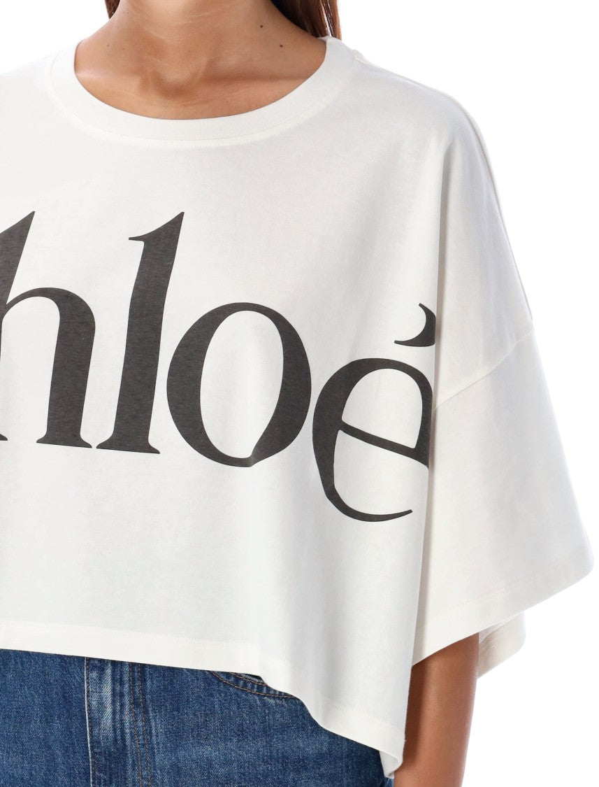 Chloé Organic Cotton Oversized Logo T-Shirt