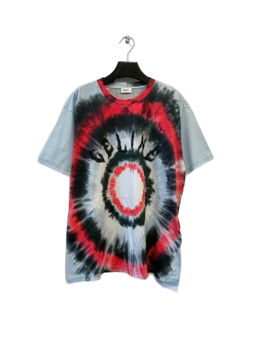 Celine Tie-Dye Patterned Short-Sleeved T-Shirt From Celine