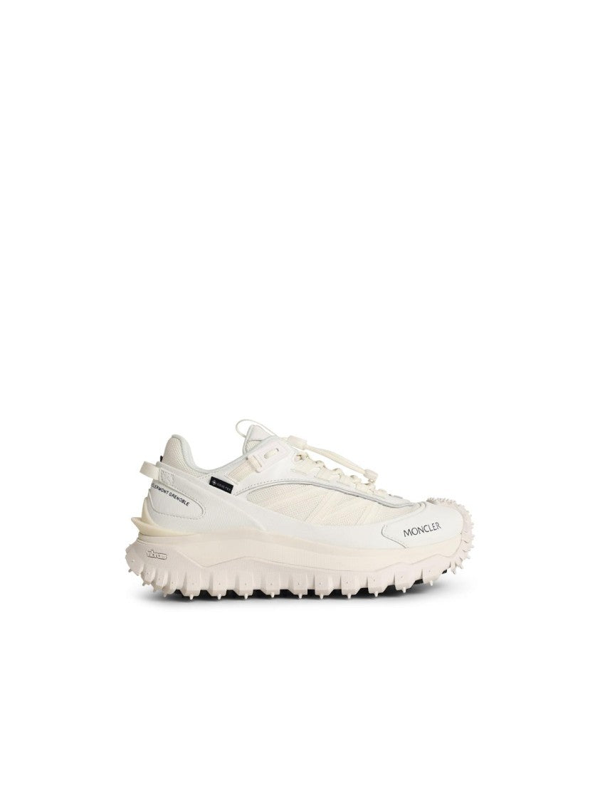 Moncler Trailgrip Gtx' White Leather Blend Sneakers
