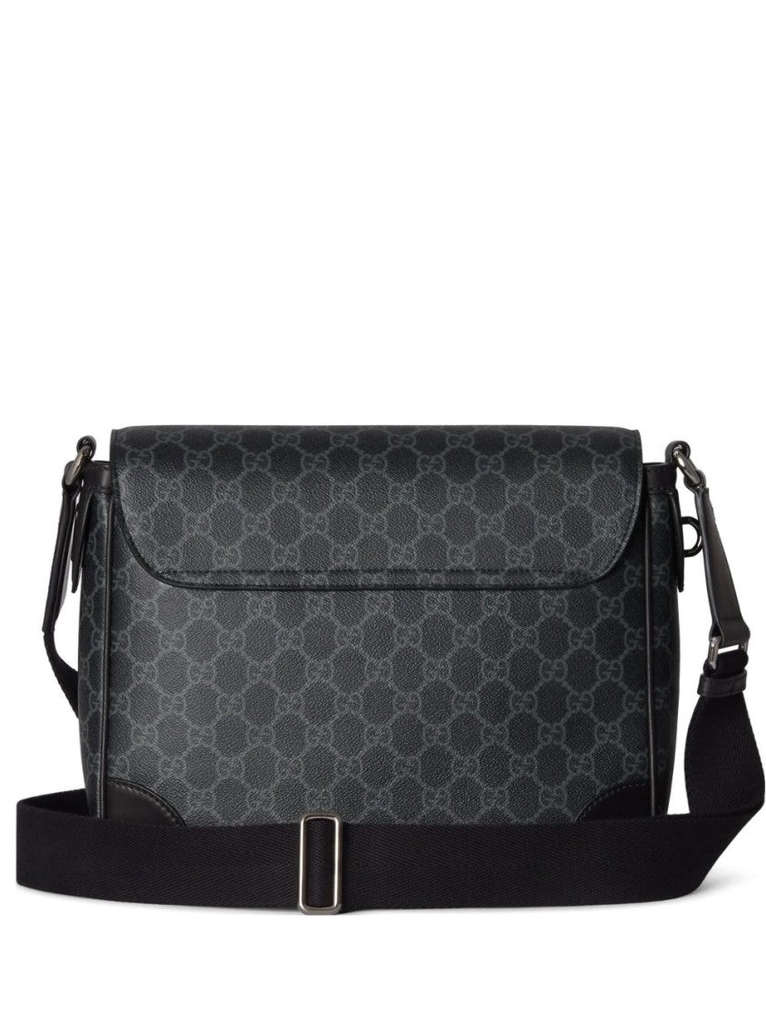 Gucci Black Gg Monogram Medium Crossbody Bag