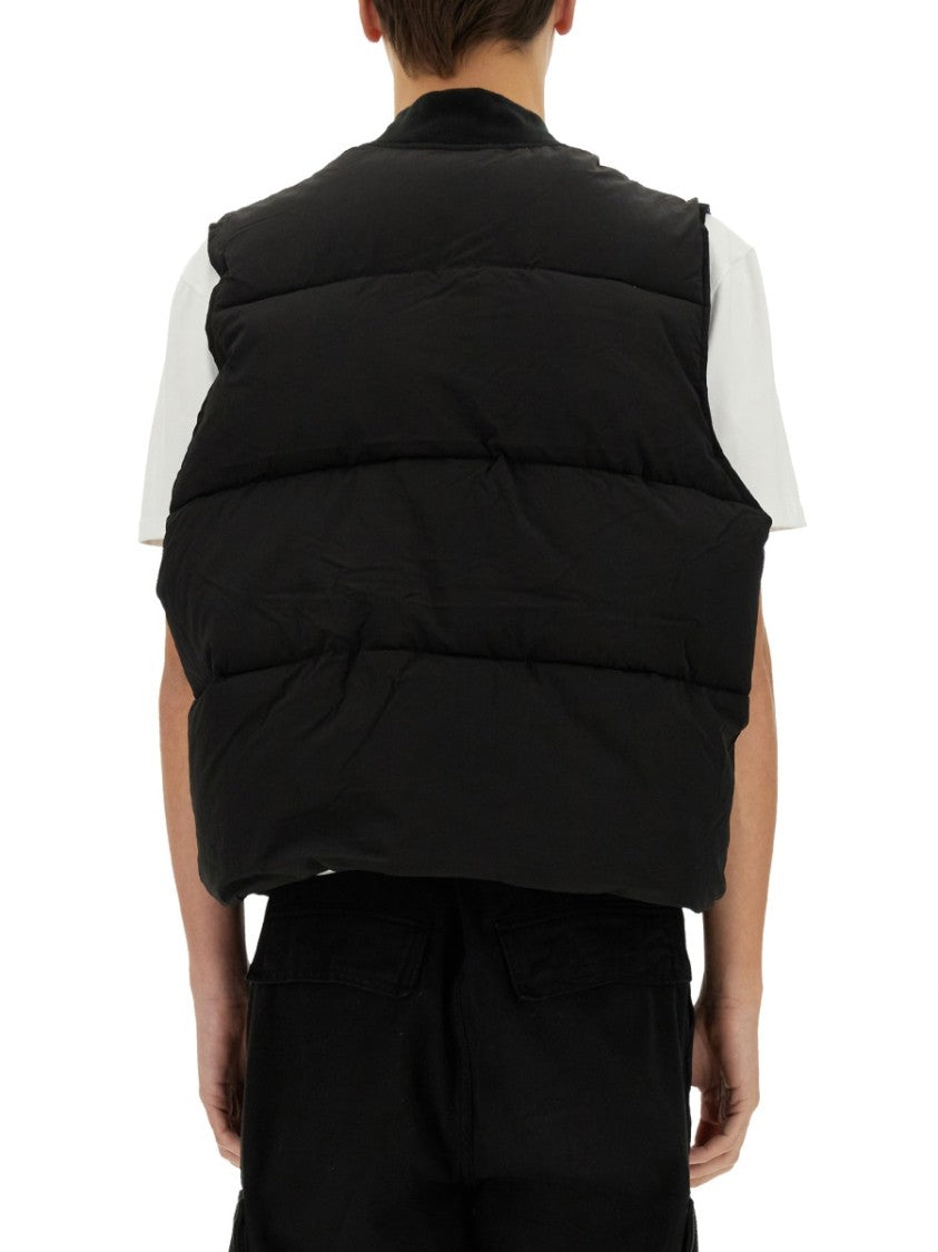 Alpha Industries Puffy Sleeveless Vest With High Collar