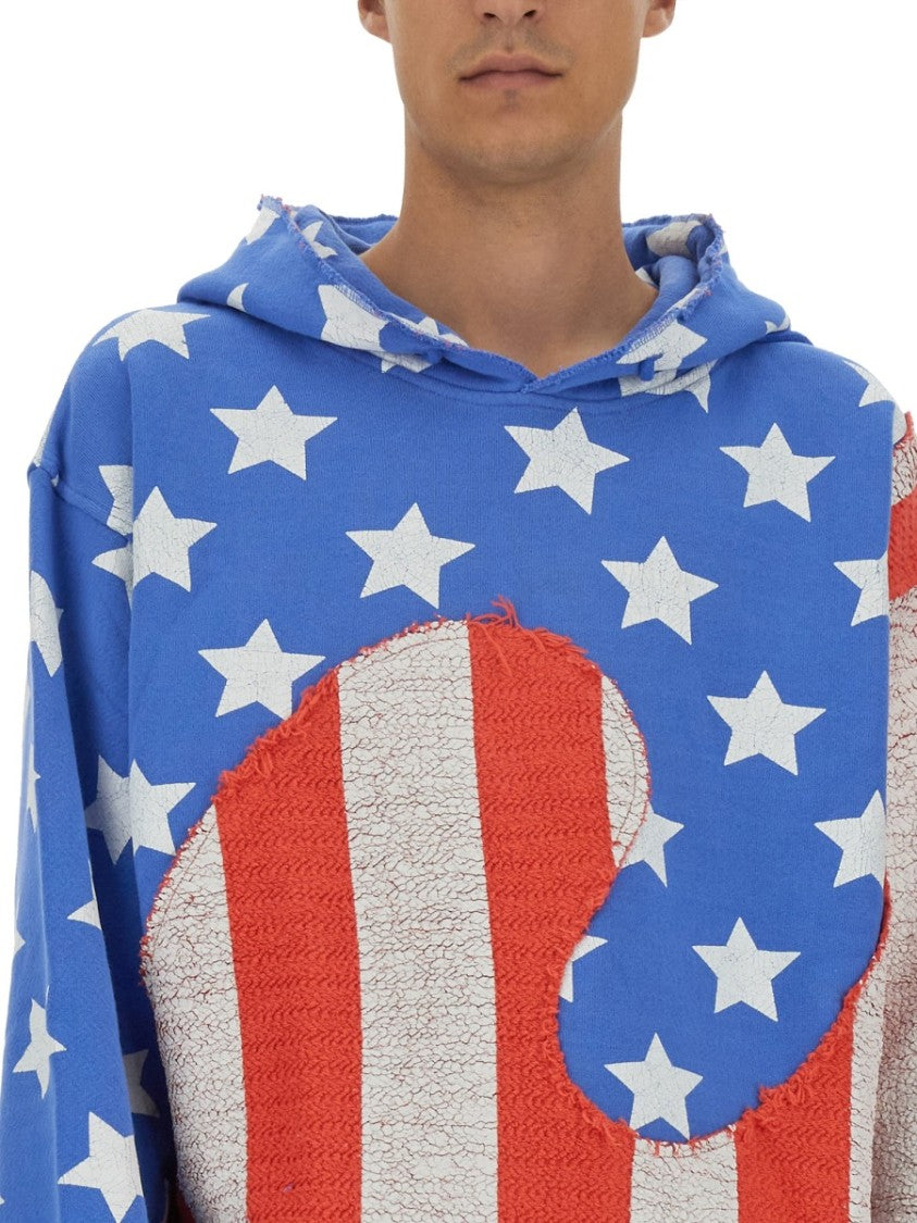 Erl "Stars And Stripes Swirl" Sweatshirt