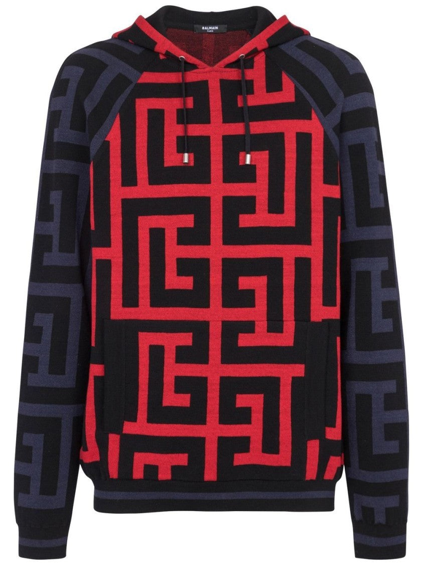 Balmain Maxi Monogram Hoodie