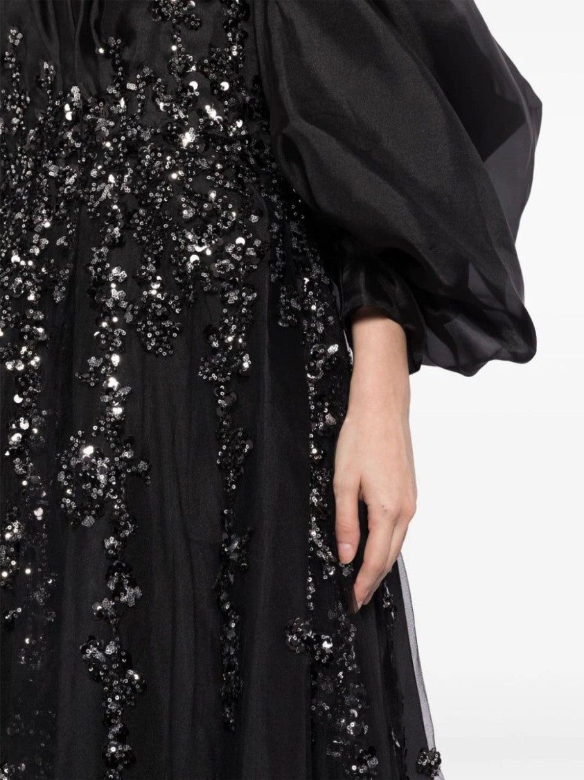 Saiid Kobeisy Organza Dress With Dotted Beading