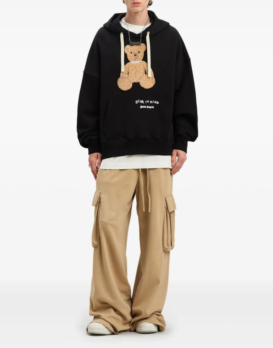 Palm Angels Bear In Mind Logo Hoodie