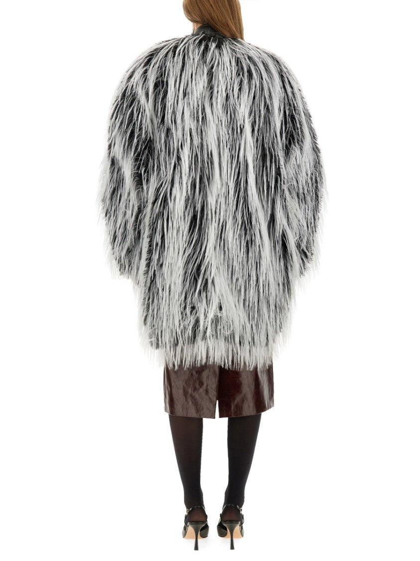Sportmax Now1234 Oversized Faux Fur Jacket