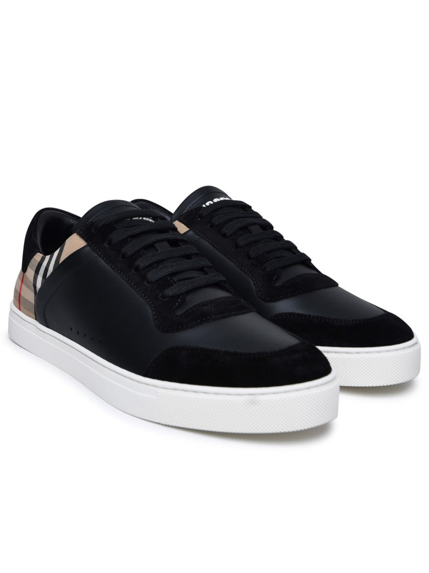 Burberry Stevie' Black Leather Sneakers