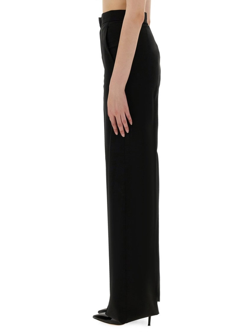 Max Mara Fernet Flowing High-Waisted Virgin Wool Wide-Leg Pants
