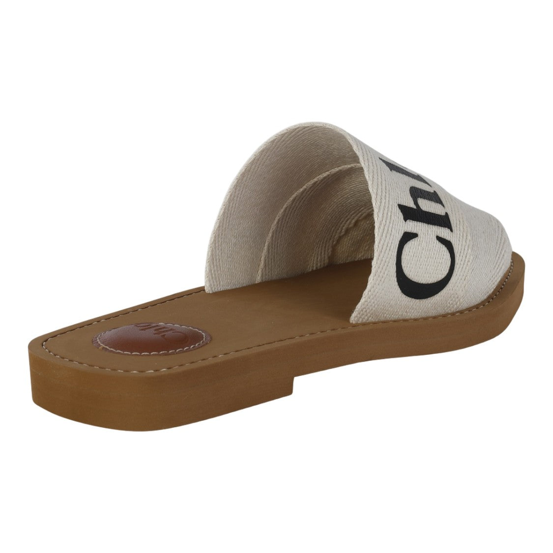 Chloé Flat Slide Shoes With Bold Lettering