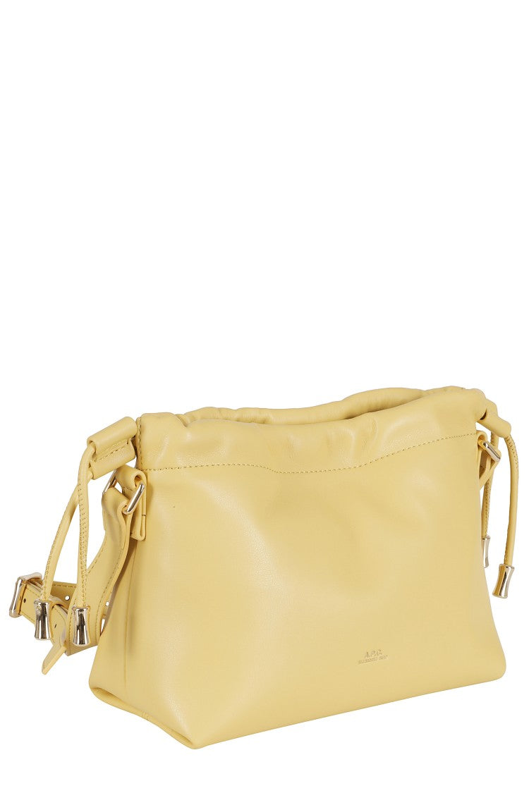 A.P.C. Butter Polyurethane-Blend Sac Ninon Mini Drawstring Bucket Bag