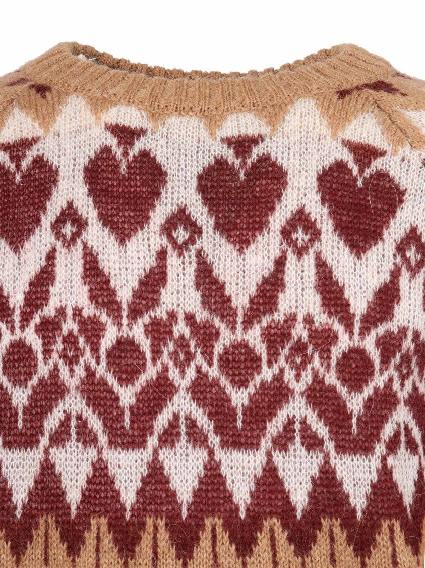 Brando-Lubiam Knit Sweater In Subtle Grey Blend With Classic Crew Neckline