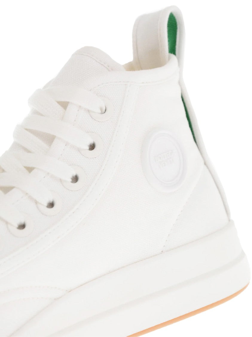 Bottega Veneta Vulcan Canvas High-Top Sneakers