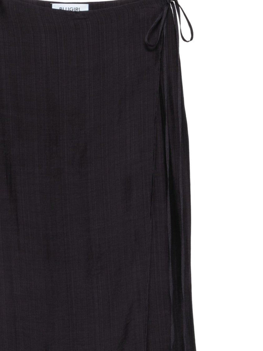 Blugirl Wide-Leg Lyocell Side Tie Skirt